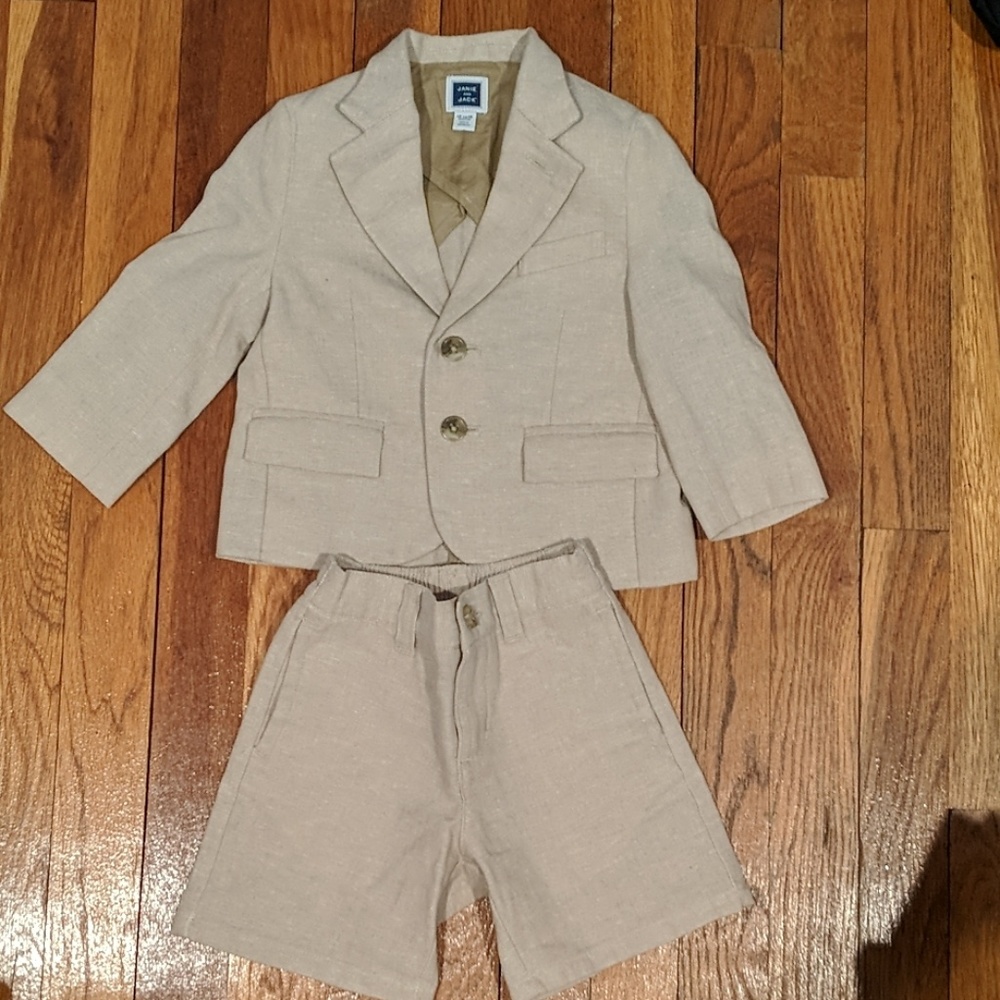 Janie and jack toddler boy linen suit